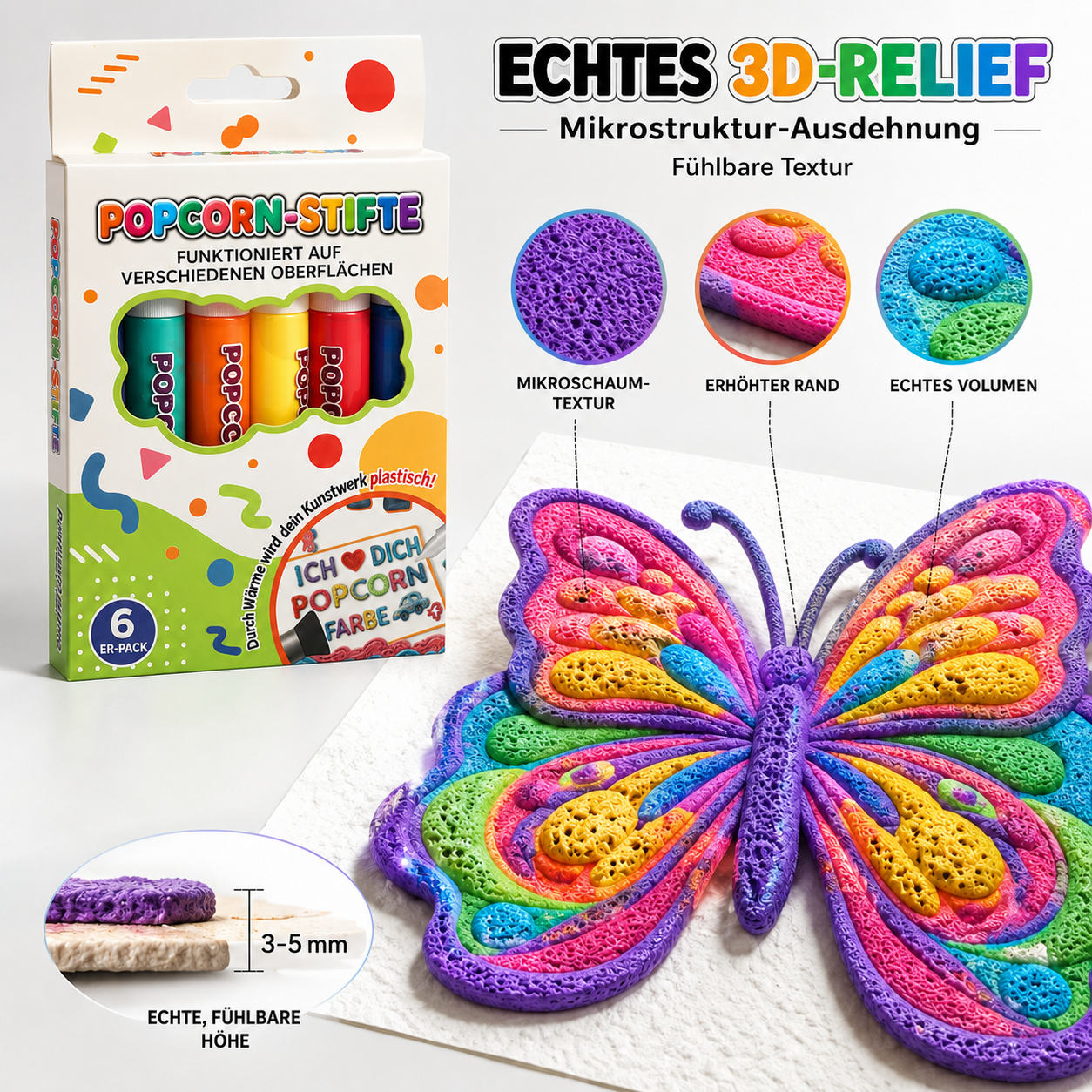 🛒Heute 50% sparen | IEY®🎨 3D-Relief-Kunststift – Erwecke deine Zeichnungen zum Leben! 🪄