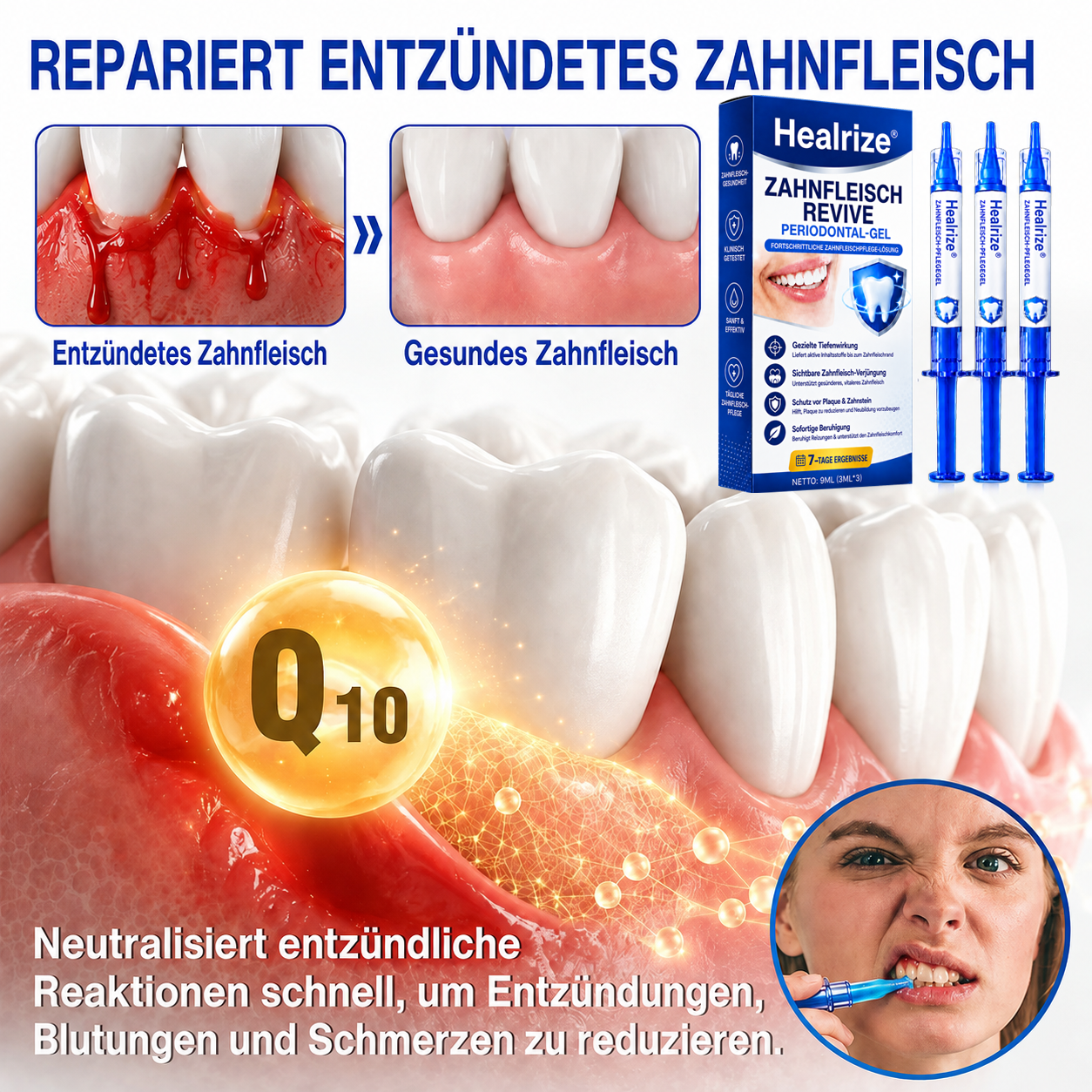 [Noch 5 Minuten!] Healrize® GumRevive Gel zur Regeneration des Zahnhalteapparats