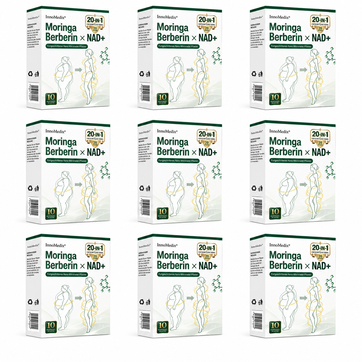 [NEW] InnoMedix® Moringa Berberin x NAD+ 20-IN-1 Fortgeschrittenes Nano-Mikronadel-Pflaster (Nur einmal täglich anwenden – sichtbare Veränderungen in nur 7 Tagen)