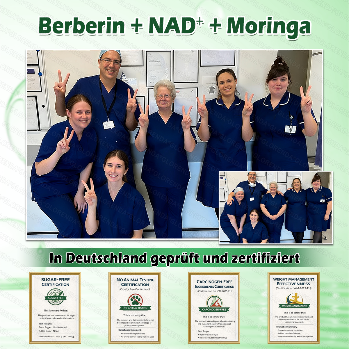 🇩🇪𝐎𝐟𝐟𝐢𝐳𝐢𝐞𝐥𝐥𝐞𝐫 𝐒𝐡𝐨𝐩 | 🩹👩‍⚕️ 𝑮𝑳𝑶𝐑𝐄𝐍𝐃𝘼® Moringa Berberinex NAD+ 10-in-1 Nano-Mikronadel-Patch (Nur einmal täglich, sichtbare Veränderungen in 7 Tagen) ✅ Für Übergewicht, lockere Haut, Diabetes, Schlafapnoe, Gelenkprobleme und mehr