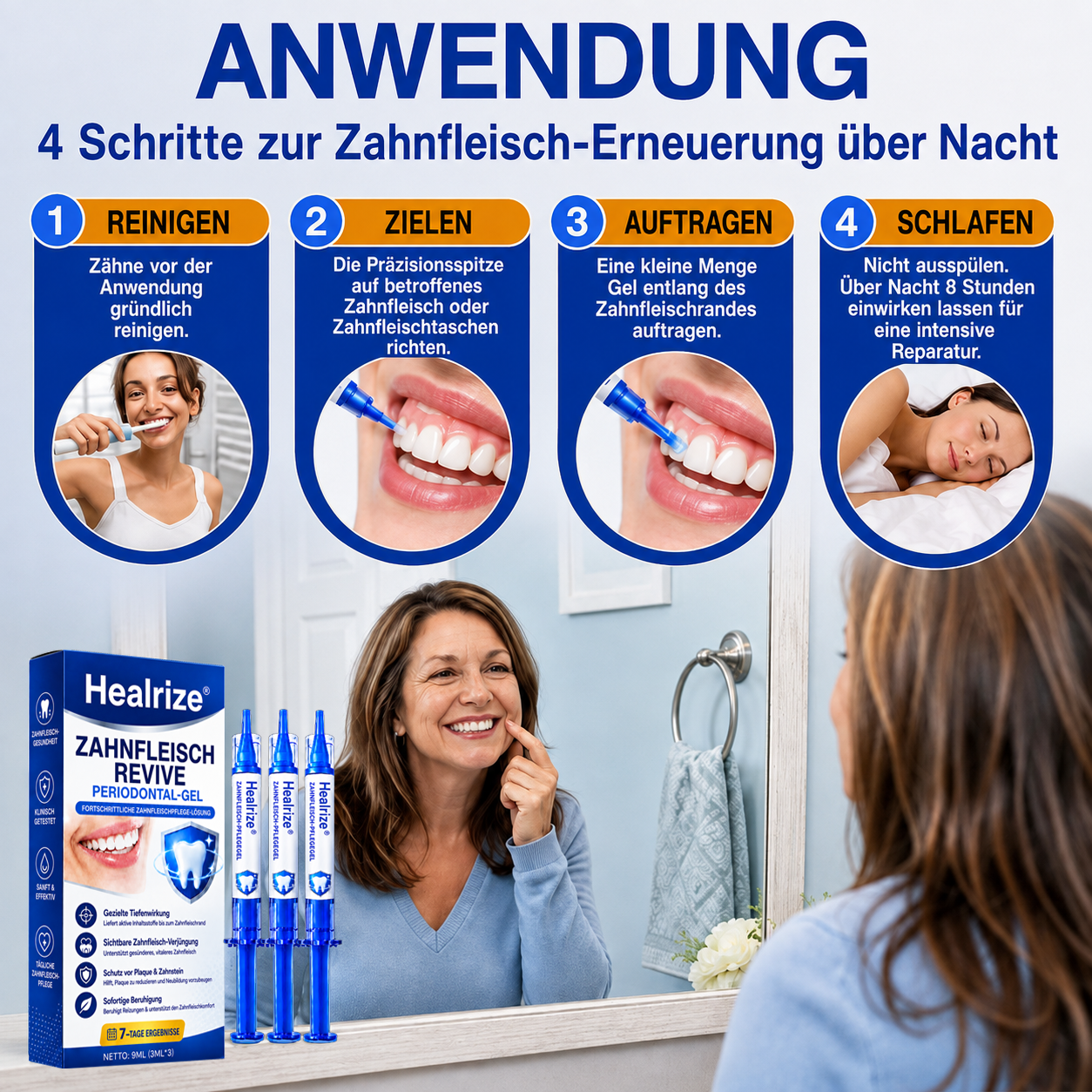 [Noch 5 Minuten!] Healrize® GumRevive Gel zur Regeneration des Zahnhalteapparats