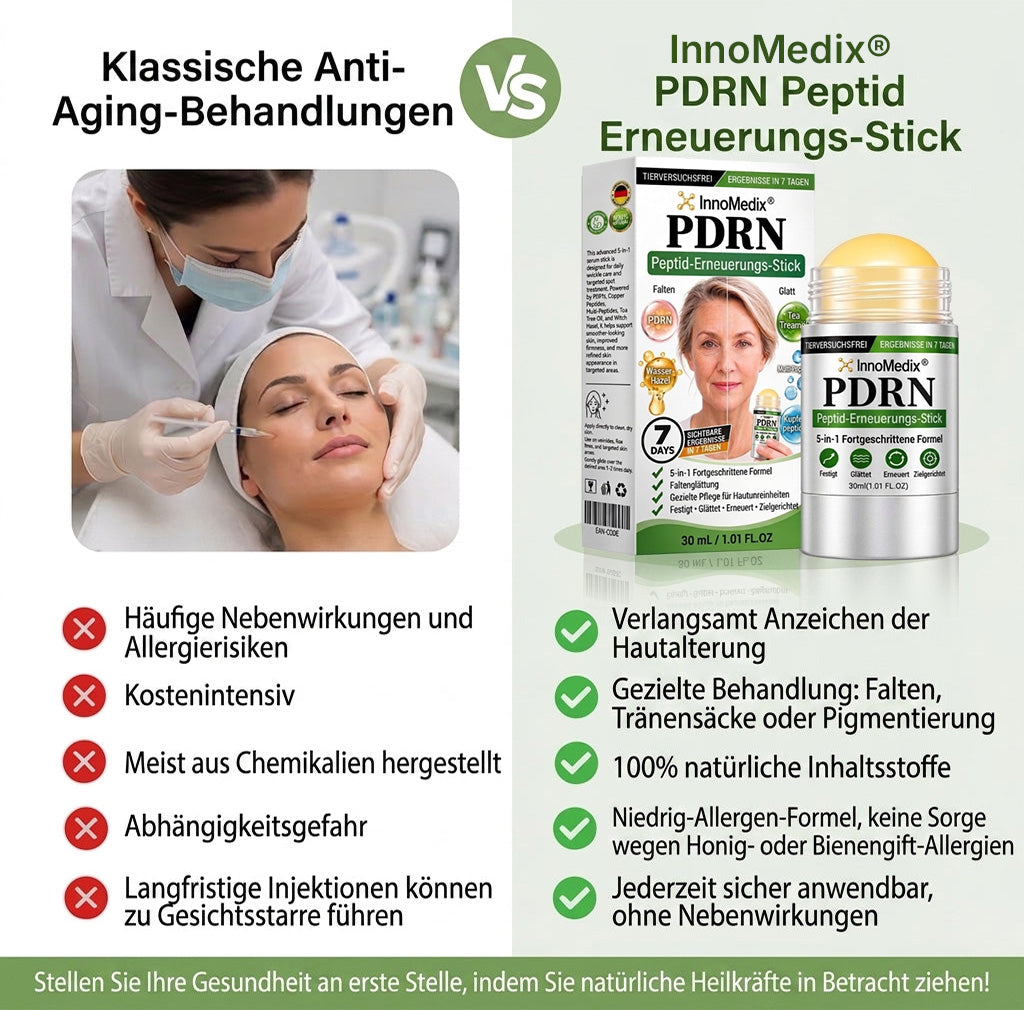 InnoMedix® 🧬𝑷𝑫𝑹𝑵 𝑨𝒏𝒕𝒊-𝑨𝒈𝒊𝒏𝒈 & 𝒈𝒆𝒛𝒊𝒆𝒍𝒕𝒆𝒓 𝑯𝒂𝒖𝒕𝒆𝒓𝒏𝒆𝒖𝒆𝒓𝒖𝒏𝒈𝒔-𝑺𝒕𝒊𝒄𝒌（𝑯𝒊𝒍𝒇𝒕, 𝑭𝒂𝒍𝒕𝒆𝒏 𝒔𝒊𝒄𝒉𝒕𝒃𝒂𝒓 𝒛𝒖 𝒈𝒍ä𝒕𝒕𝒆𝒏, 𝒖𝒏𝒕𝒆𝒓𝒔𝒕ü𝒕𝒛𝒕 𝒆𝒊𝒏 𝒔𝒕𝒓𝒂𝒇𝒇𝒆𝒓 𝒘𝒊𝒓𝒌𝒆𝒏𝒅𝒆𝒔 𝑯𝒂𝒖𝒕𝒃𝒊𝒍𝒅 𝒖𝒏𝒅 𝒗𝒆𝒓𝒃𝒆𝒔𝒔𝒆𝒓𝒕 𝒅𝒂𝒔 𝑬𝒓𝒔𝒄𝒉𝒆𝒊𝒏𝒖𝒏𝒈𝒔𝒃𝒊𝒍𝒅 𝒔𝒊𝒄𝒉𝒕𝒃𝒂𝒓𝒆𝒓 𝑯𝒂𝒖𝒕𝒇𝒍𝒆𝒄𝒌𝒆𝒏）