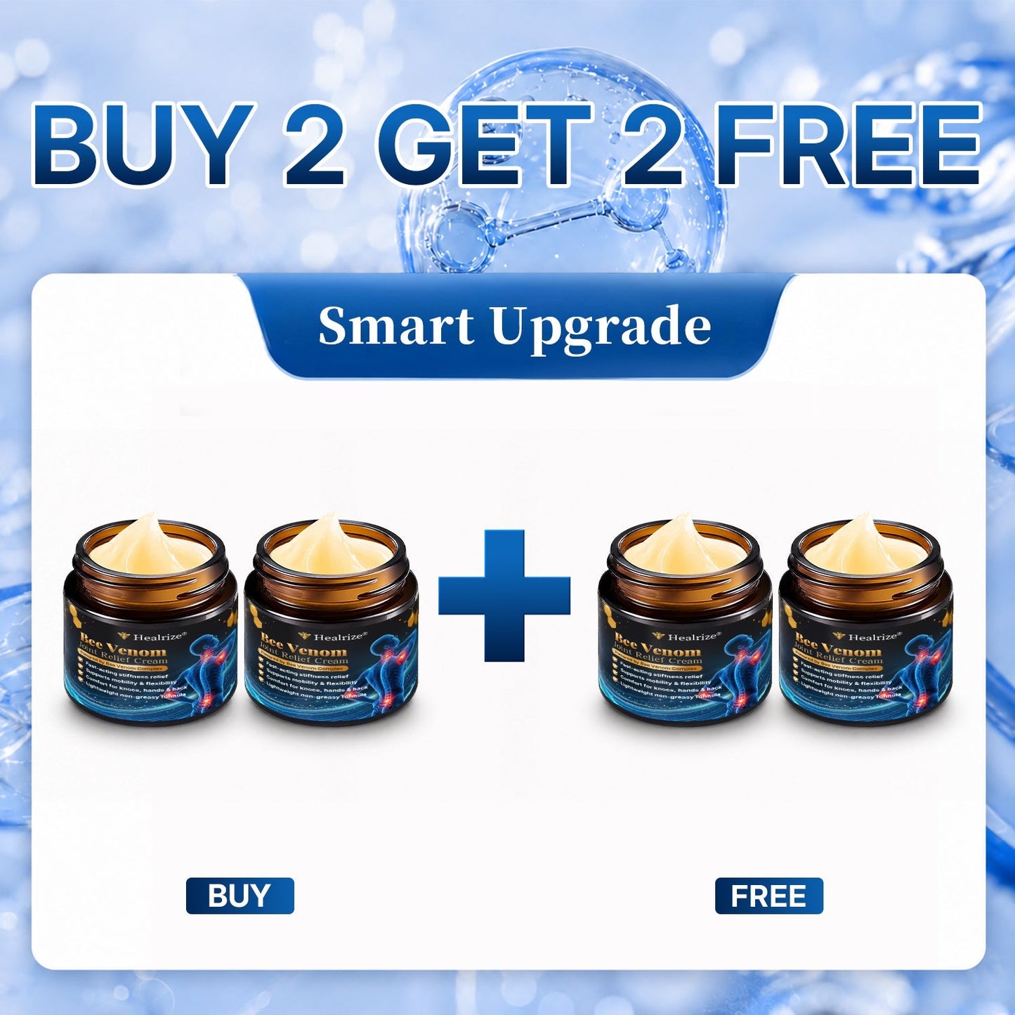🎁Healrize® Bee Venom Joint Relief Cream 💪Targets stiff, sore joints in knees, hands, shoulders, back & more — so you can move easier every day