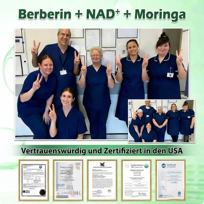Offizieller Shop | ❤️❤️ Healrize® Moringa Berberinex NAD+ 10-in-1 Nano-Mikronadel-Patch (Nur einmal täglich, sichtbare Veränderungen in 7 Tagen) ✅ Für Übergewicht, lockere Haut, Diabetes, Schlafapnoe, Gelenkprobleme und mehr