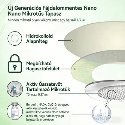 Offizieller Shop | ❤️❤️ Healrize® Moringa Berberinex NAD+ 10-in-1 Nano-Mikronadel-Patch (Nur einmal täglich, sichtbare Veränderungen in 7 Tagen) ✅ Für Übergewicht, lockere Haut, Diabetes, Schlafapnoe, Gelenkprobleme und mehr