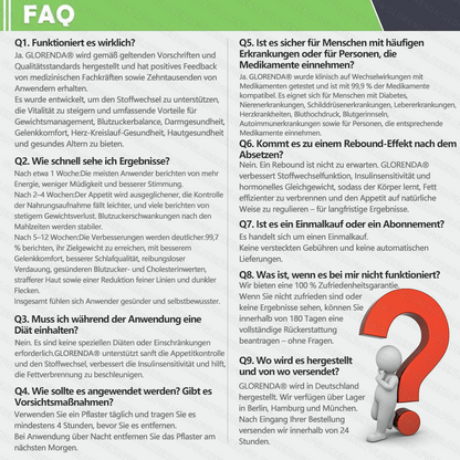 🇩🇪𝐎𝐟𝐟𝐢𝐳𝐢𝐞𝐥𝐥𝐞𝐫 𝐒𝐡𝐨𝐩 | 🩹👩‍⚕️ 𝑮𝑳𝑶𝐑𝐄𝐍𝐃𝘼® Moringa Berberinex NAD+ 10-in-1 Nano-Mikronadel-Patch (Nur einmal täglich, sichtbare Veränderungen in 7 Tagen) ✅ Für Übergewicht, lockere Haut, Diabetes, Schlafapnoe, Gelenkprobleme und mehr
